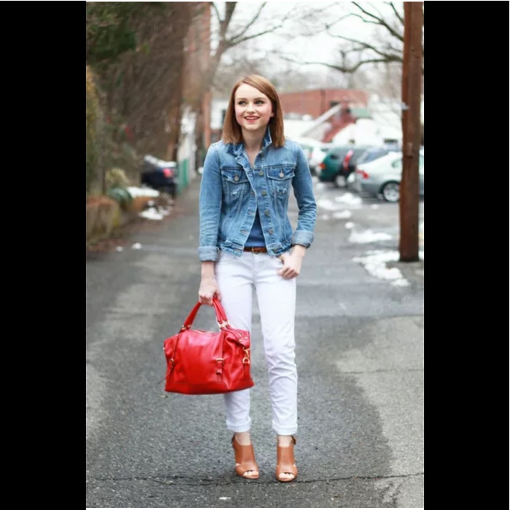 ❤️Ora Delphine Red Adele Satchel